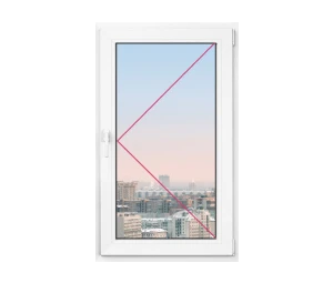 Одностворчатое окно Rehau Delight Decor 870x870 - фото - 1